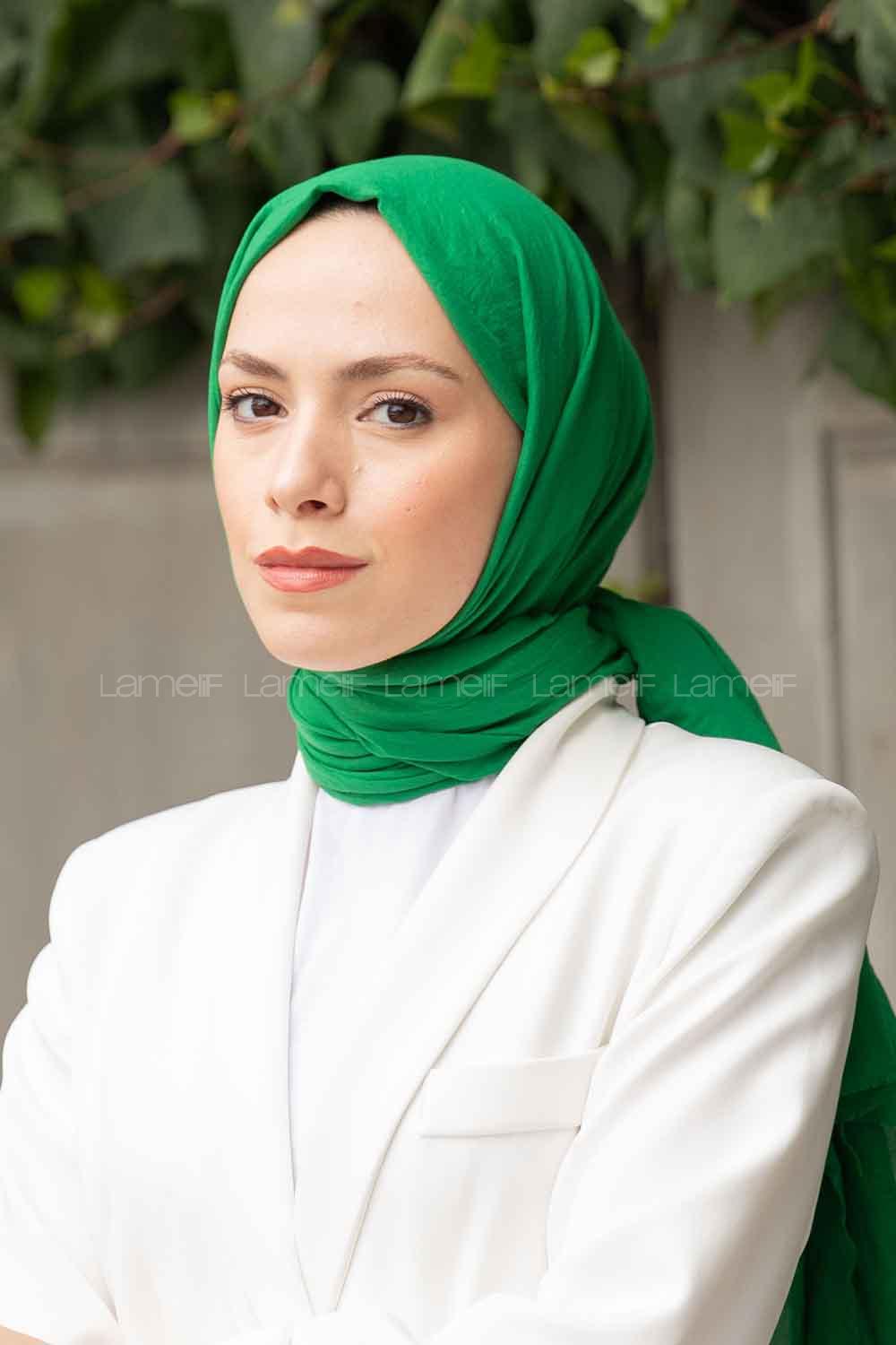 Lamelif Soft Touch Şal Yeşil