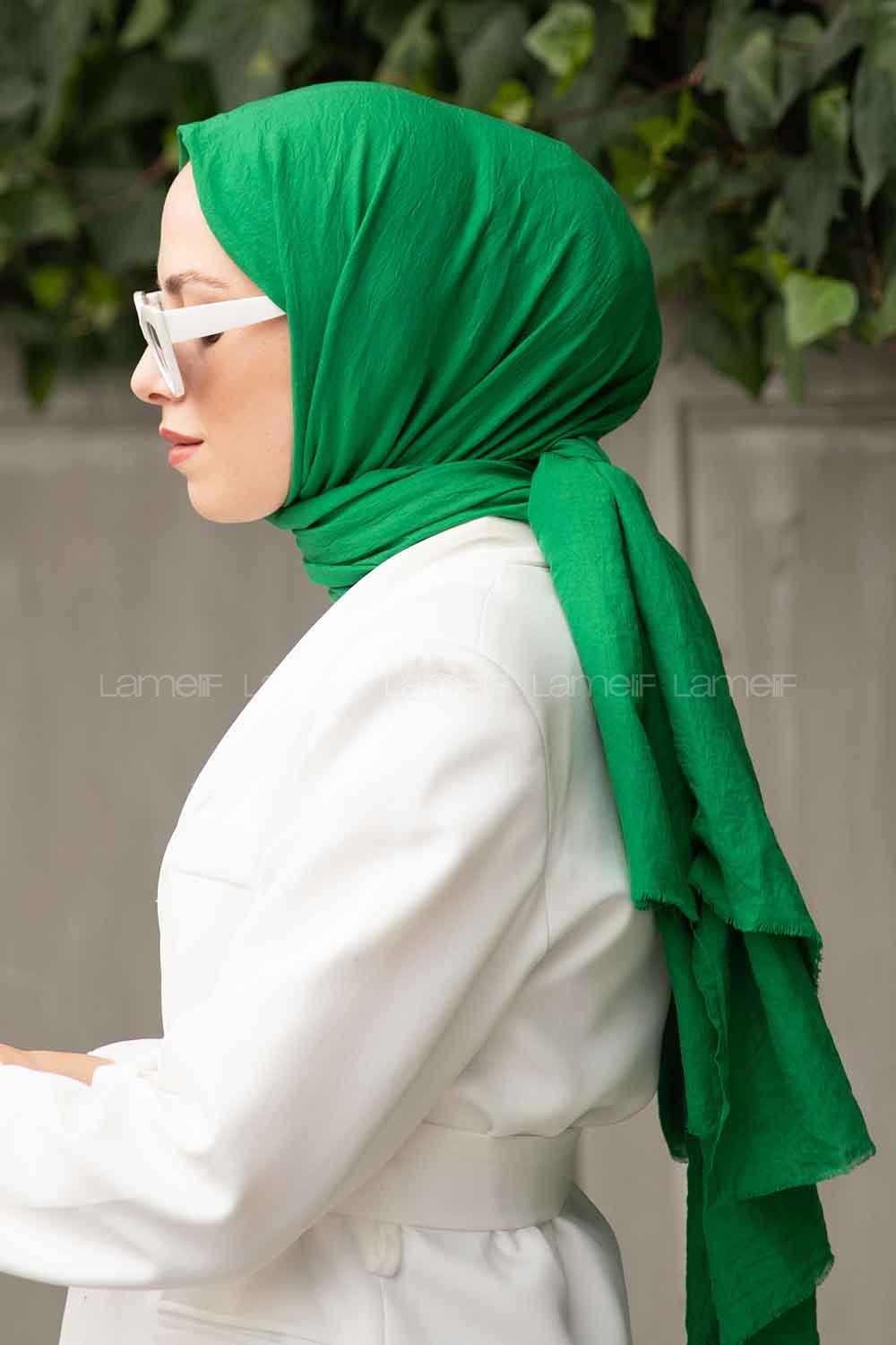 Lamelif Soft Touch Şal Yeşil