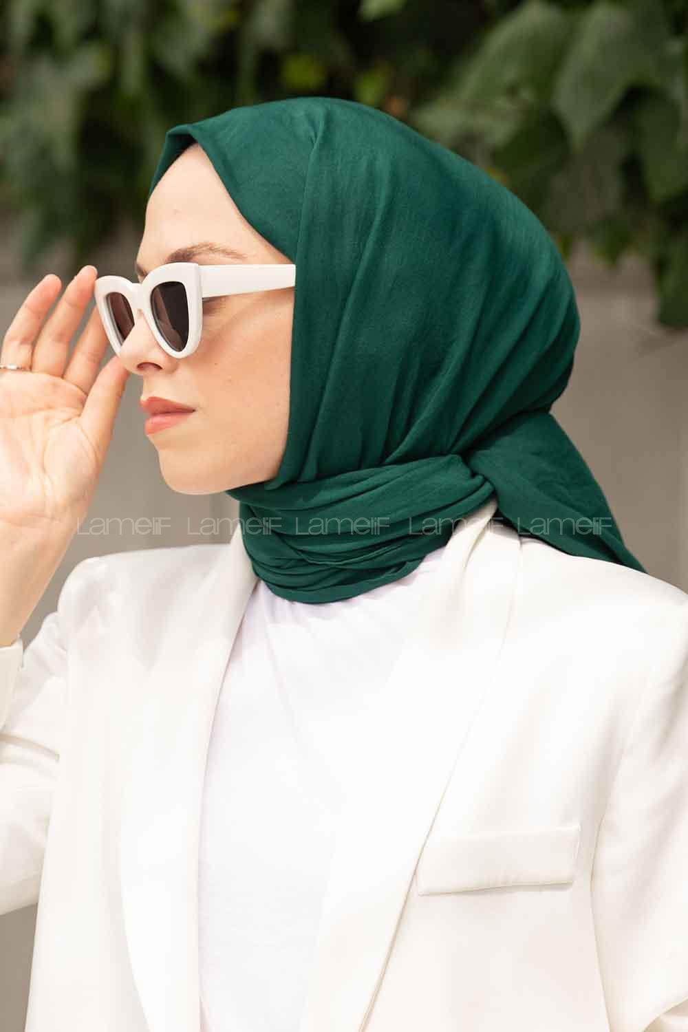 Lamelif Soft Touch Şal Zümrüt Yeşili