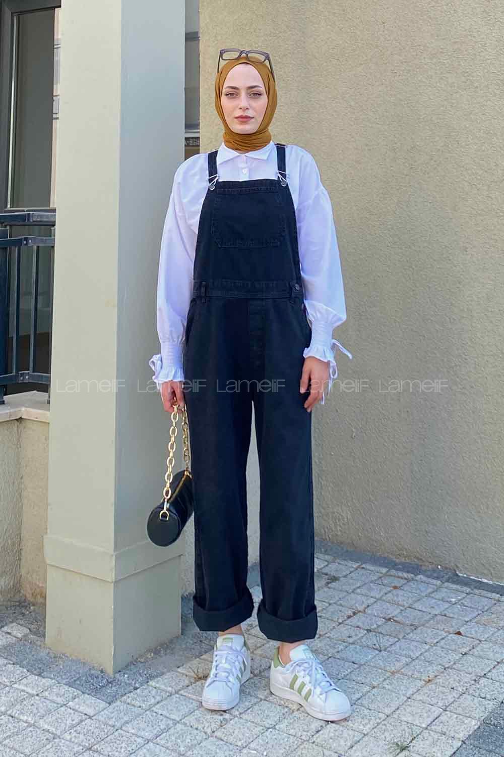 Smoked Normal Neck Denim Unprinted Overalls