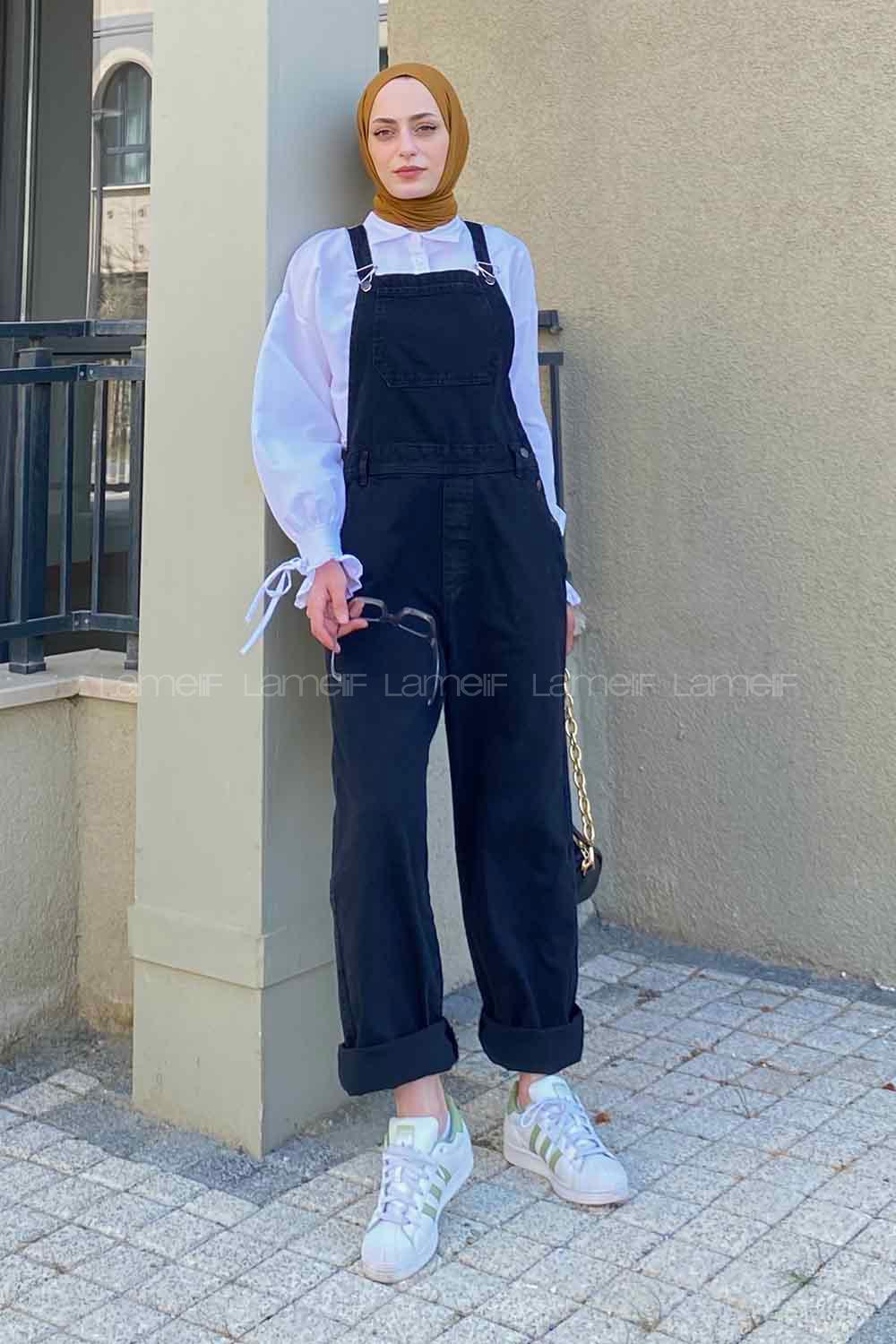 Smoked Normal Neck Denim Unprinted Overalls