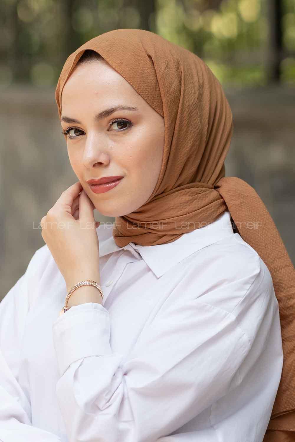 Lamelif Mio Caz Şal Hardal Sarısı