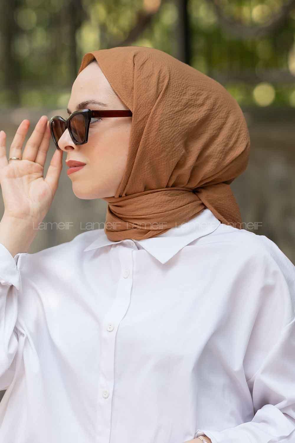 Lamelif Mio Caz Şal Hardal Sarısı