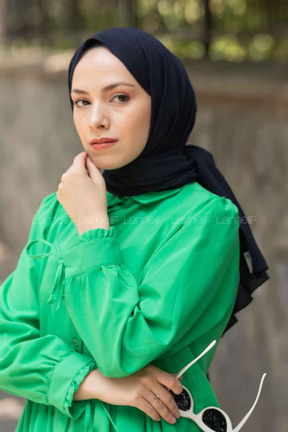 Lamelif Mio Caz Şal Lacivert