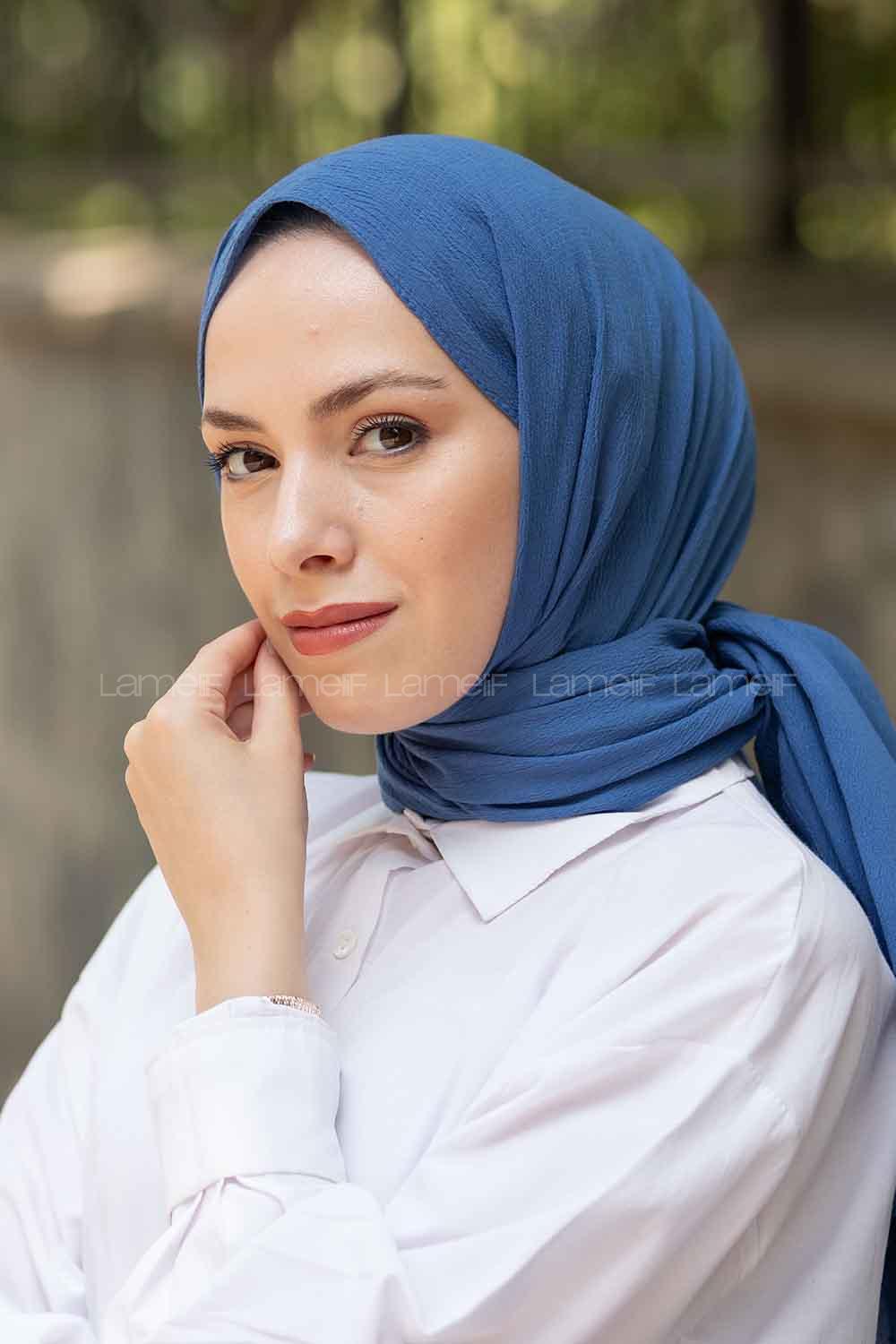 Lamelif Mio Caz Şal Mavi