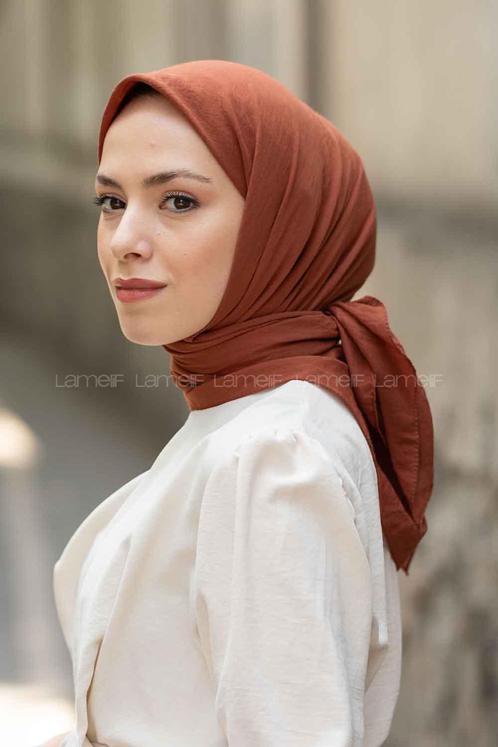 Gunpowder Cotton Fabric Straight Scarf