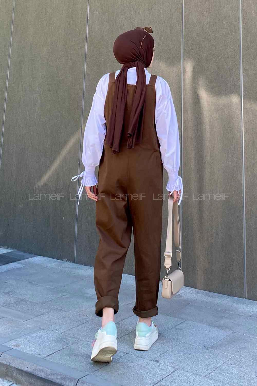 Lamelif Ön Kanguru Cepli Rahat Kesim Tulum Acı Kahve