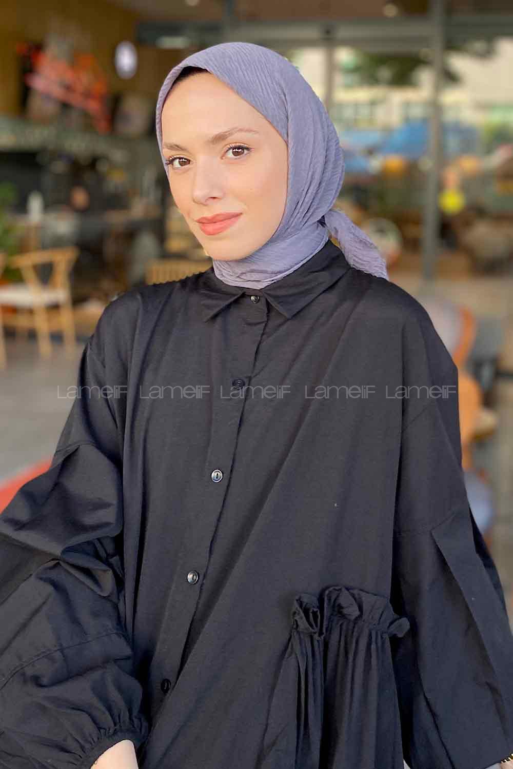 Lamelif Bürümcük Eşarp Füme