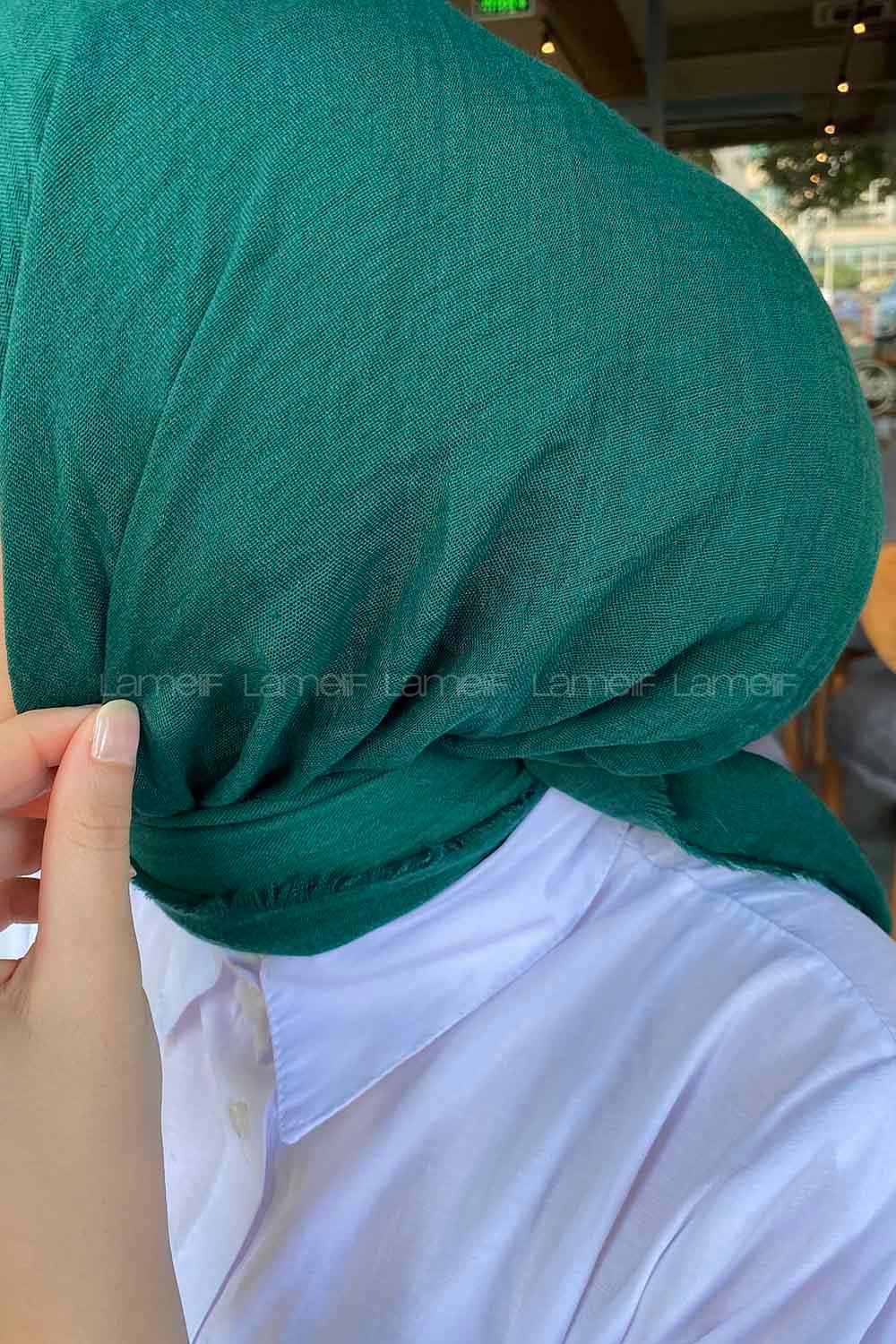 Lamelif Bürümcük Eşarp Yeşil