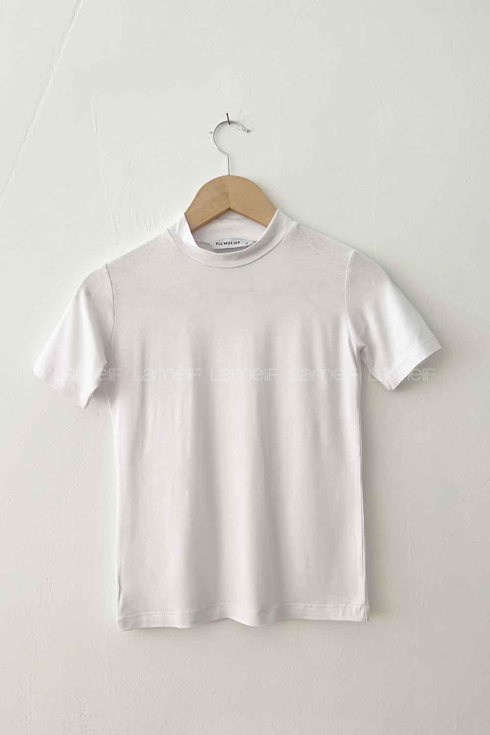 Lamelif Balıkçı Yaka Kısa Kol Body Beyaz