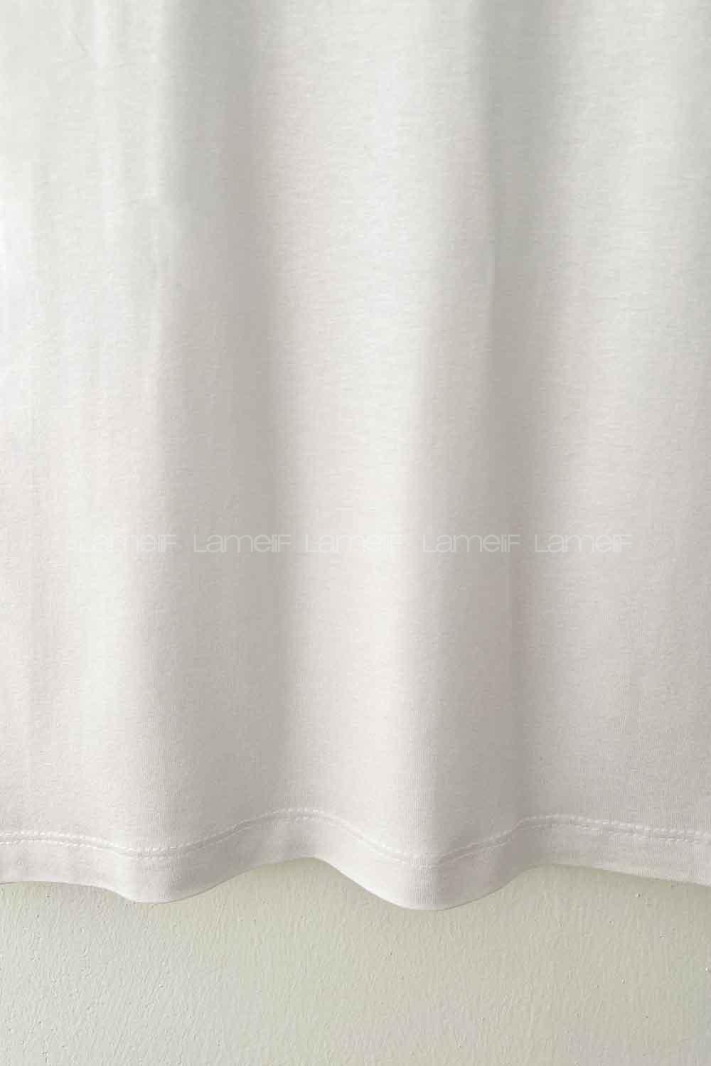 Lamelif Balıkçı Yaka Kısa Kol Body Beyaz