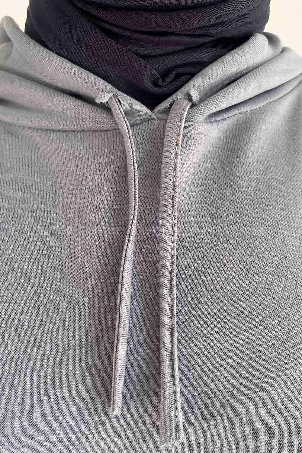 Smoked Hood Neck Sweatshirt