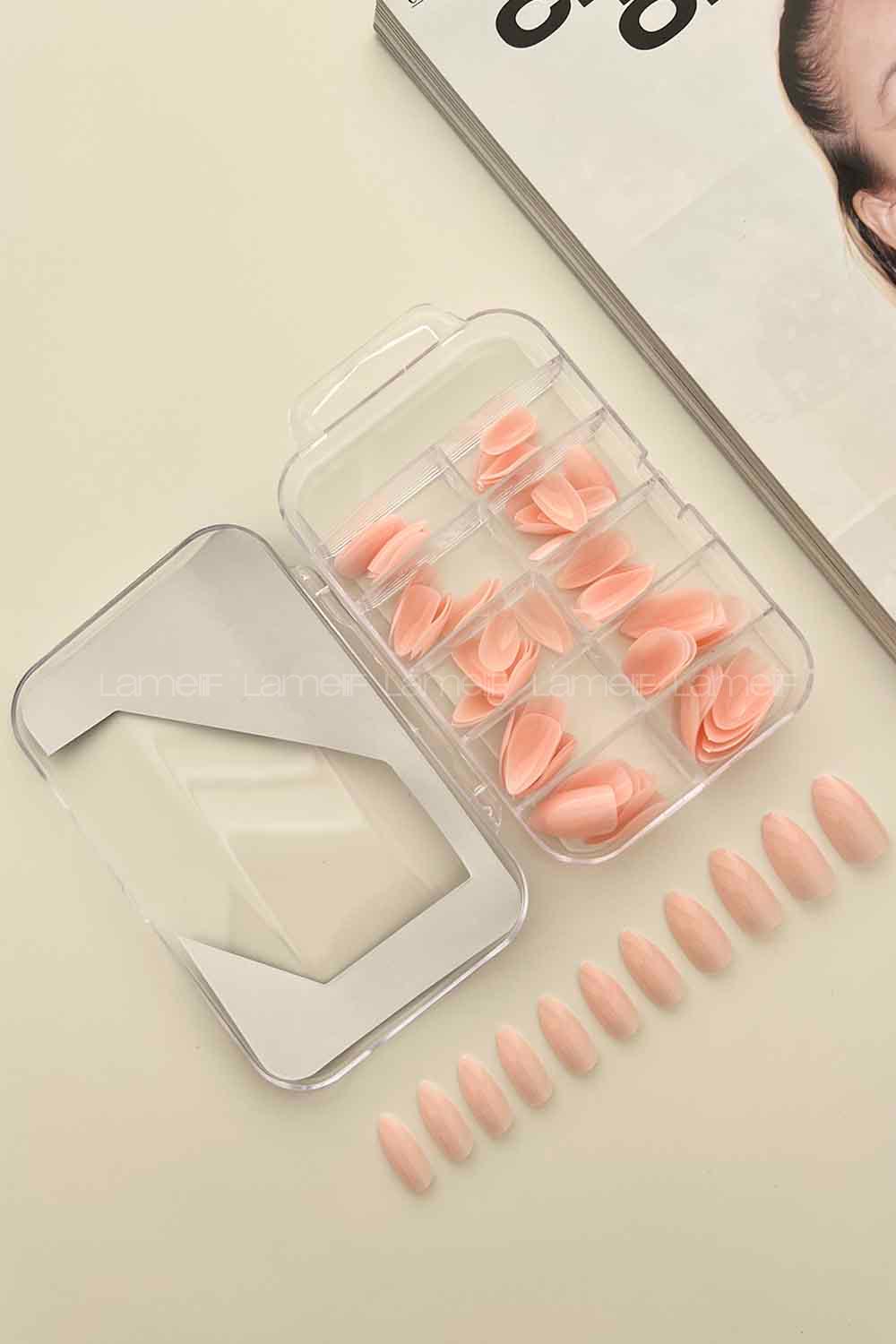 Pink Artificial Nails