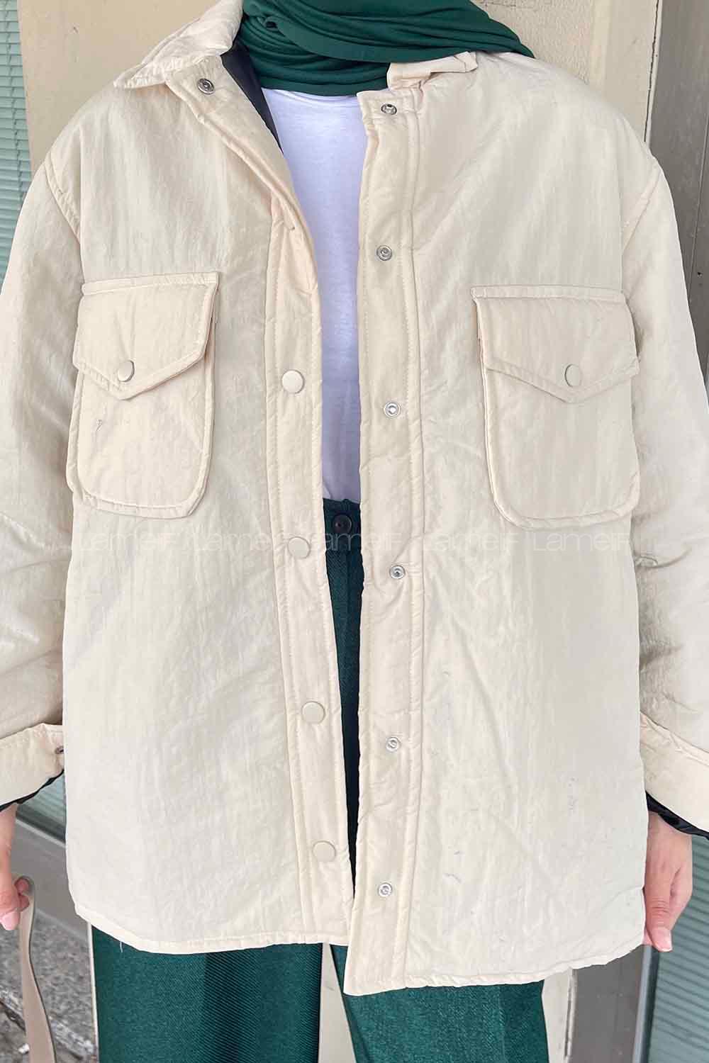 Modalamelif Rogers Mat Görünümlü Çıtçıtlı Mont Taş