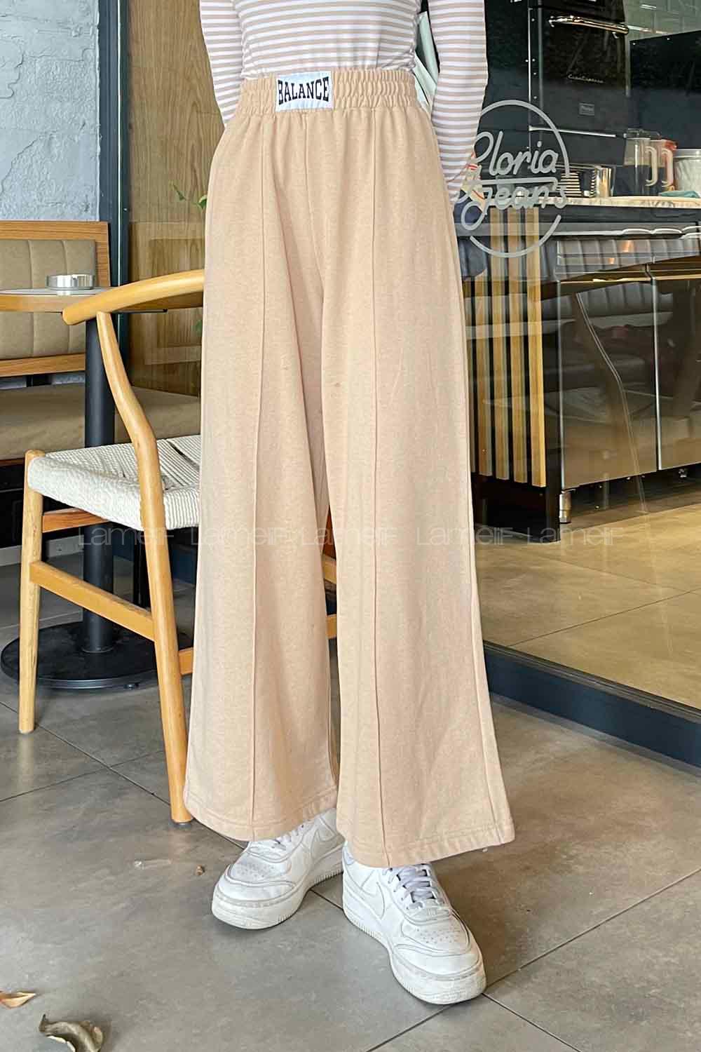 Lamelif  Balance Armalı Çımalı Eşofman  Sütlü Kahve