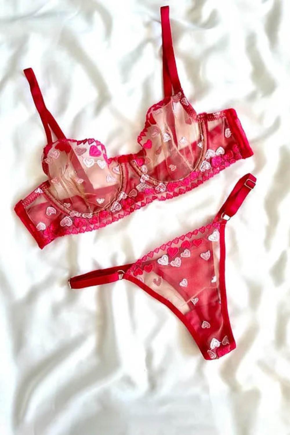 Pink Cotton Fabric Underwire Unsupport 