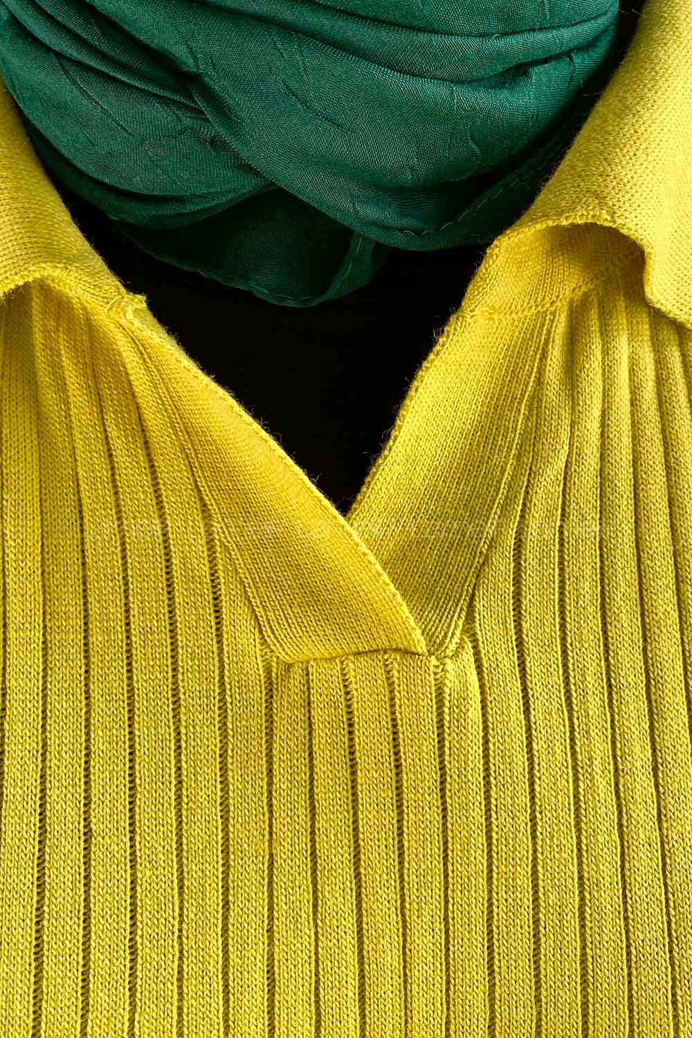 Modalamelif Chloe Fitilli Tunik  Yağ Yeşili