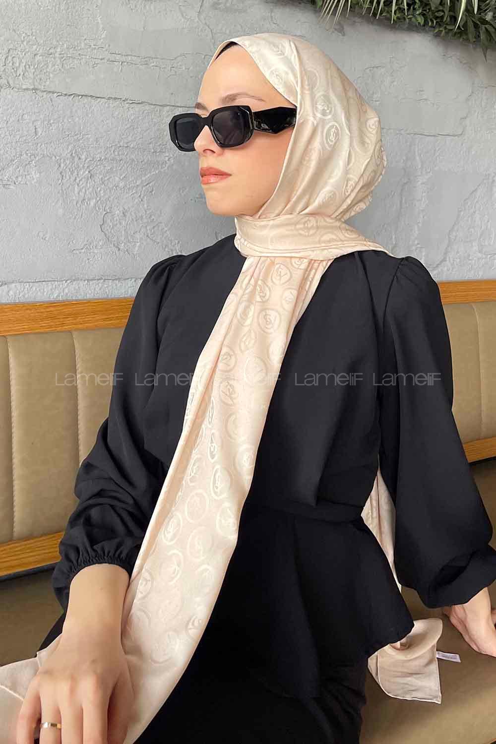 Lamelif LSY Desen Jakar Serisi Şal Bej