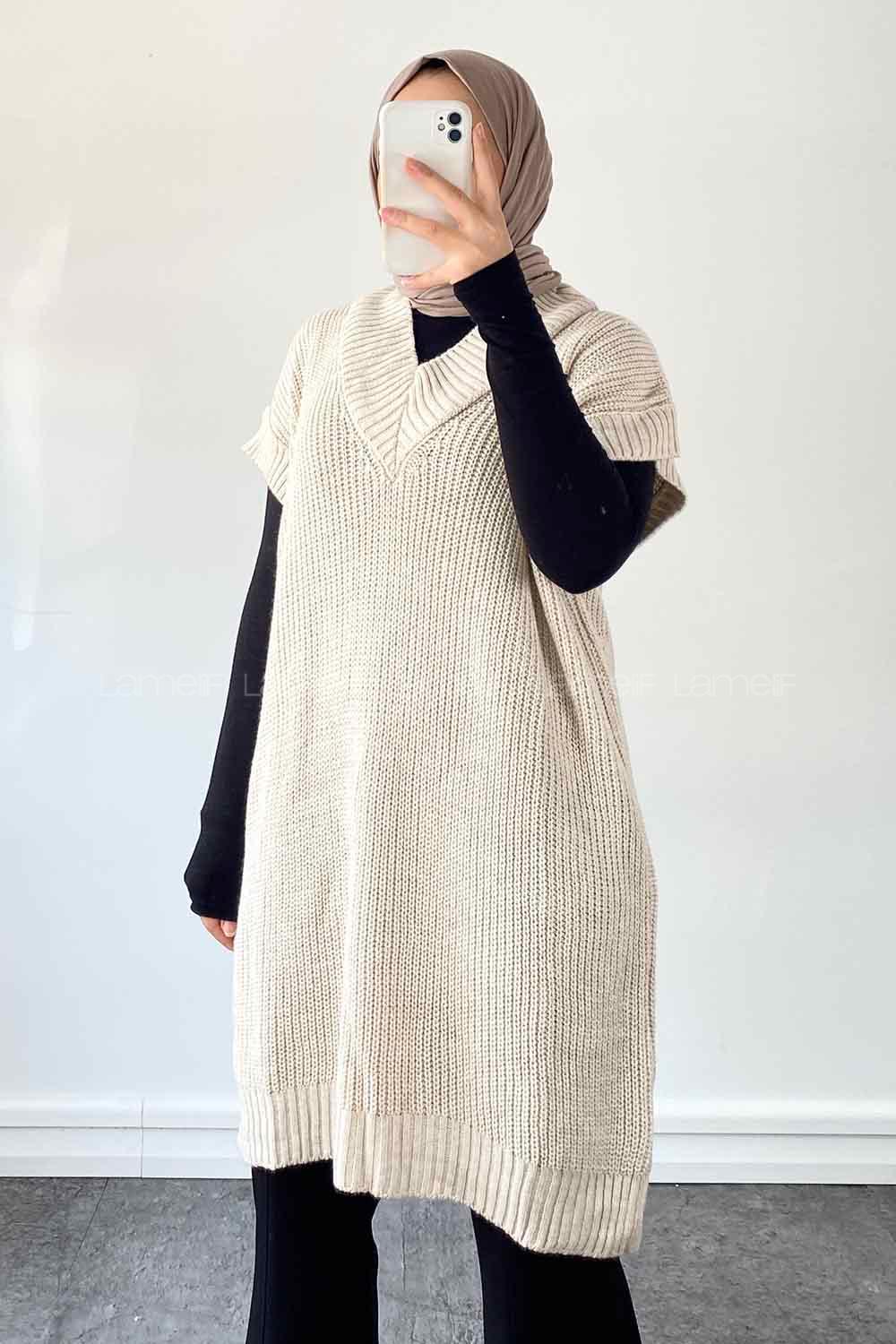 Stone V Neck Knitwear Knitwear