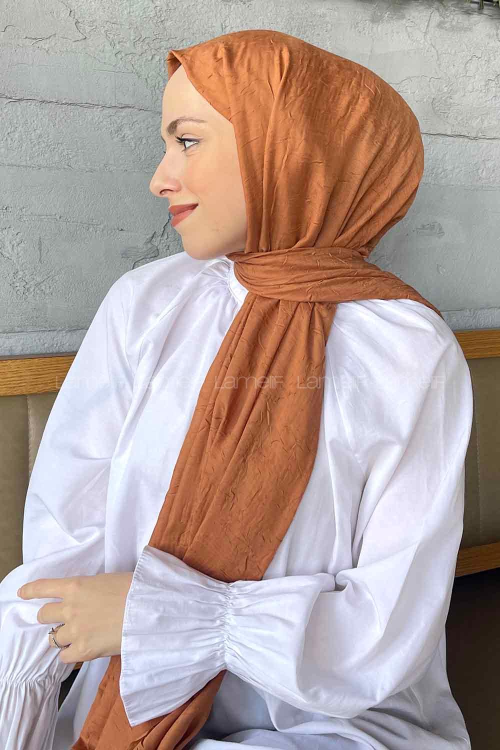 Lamelif Bambu Şal Taba