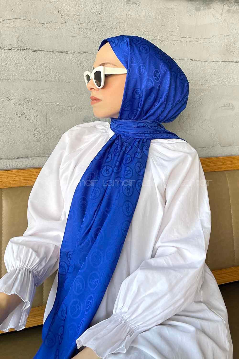 Saxe Viscose Fabric Printed Shawl