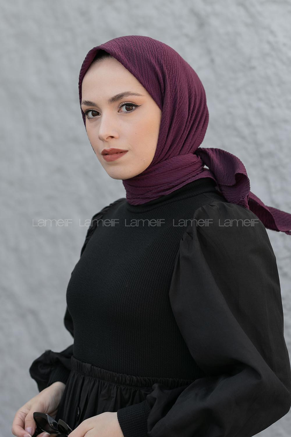 Lamelif Mio Caz Eşarp Mürdüm