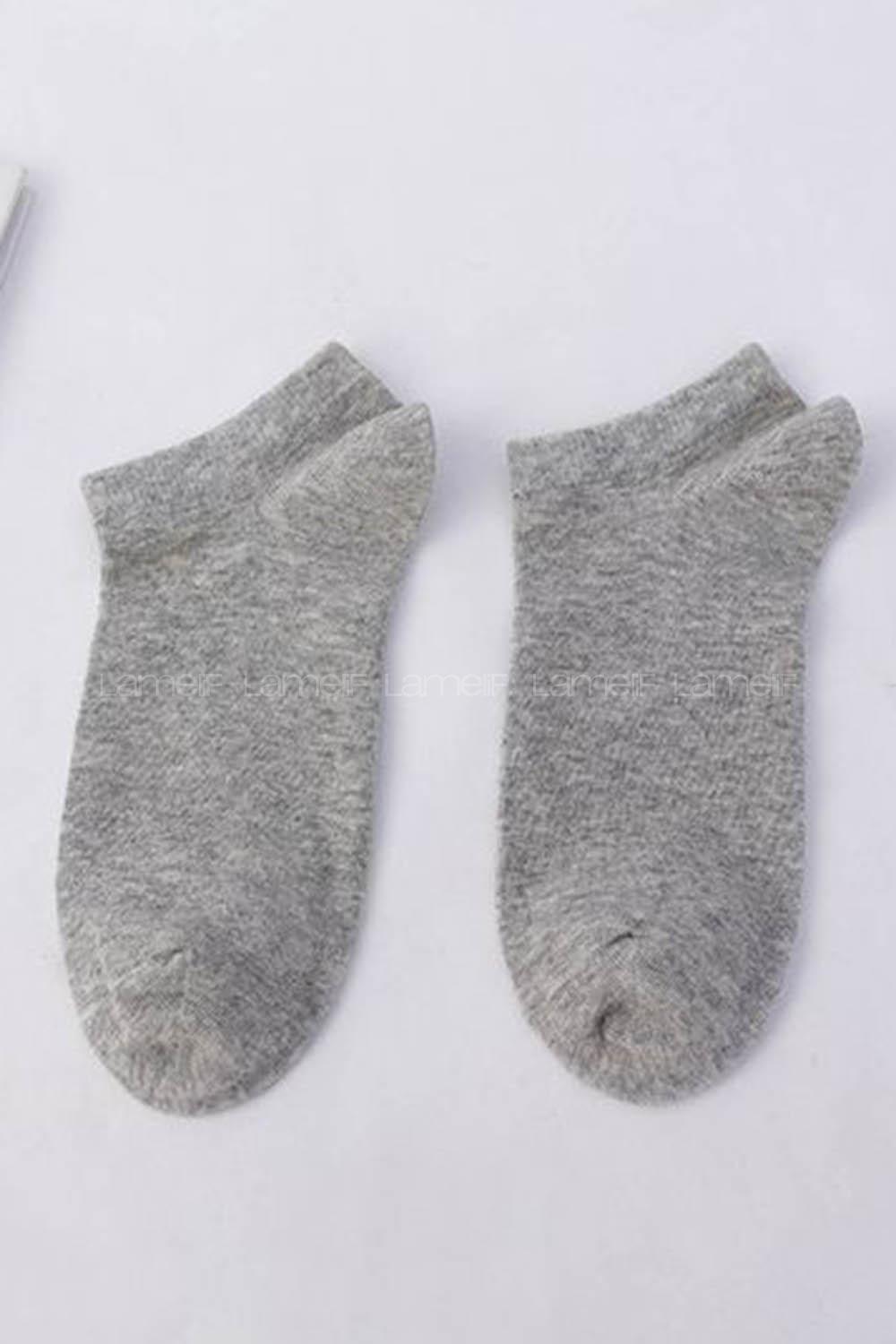 Lamelif Gri Patik Çorap