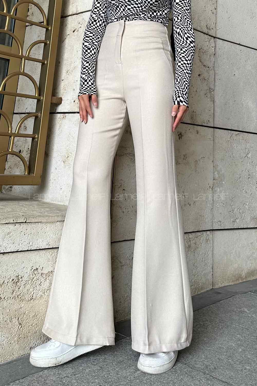 Stone Linen High Waist Linen Pants