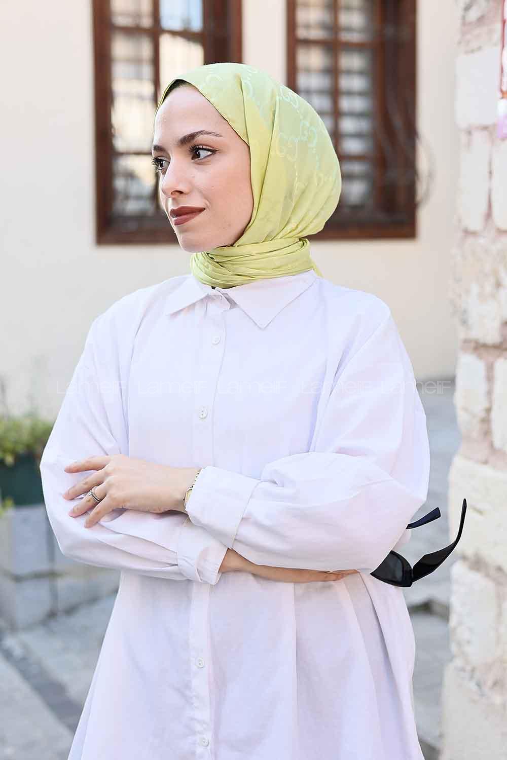 Water Green Cotton Fabric Viscose Fabric Printed Shawl