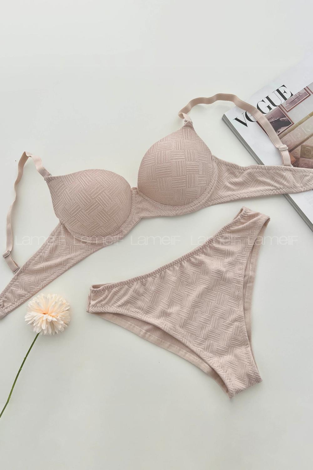 Skin Cotton Fabric Underwire Support Bralet