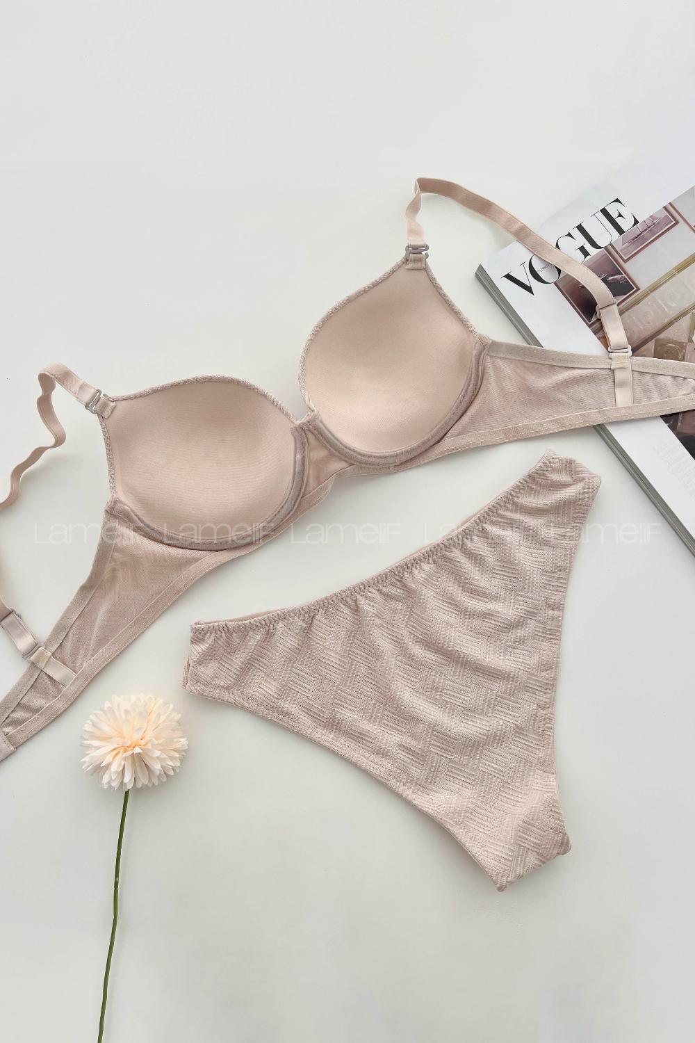 Skin Cotton Fabric Underwire Support Bralet