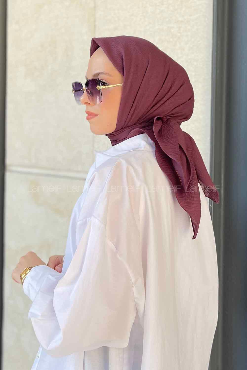 Lamelif Mio Caz Eşarp Mor