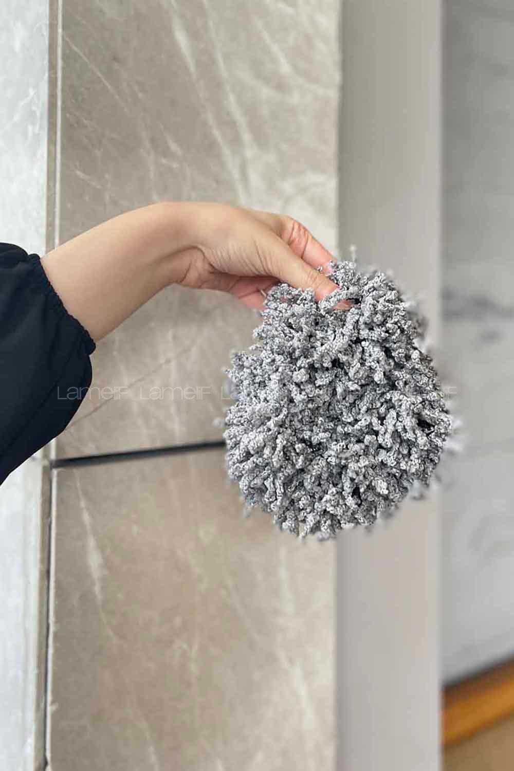 Light Grey Combed Fabric Straight 