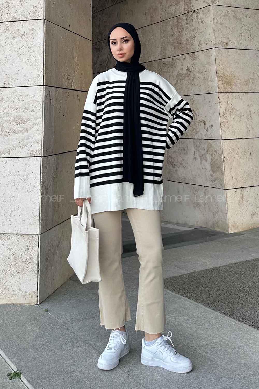 White Medium Crew Neck Long Arm Jumper