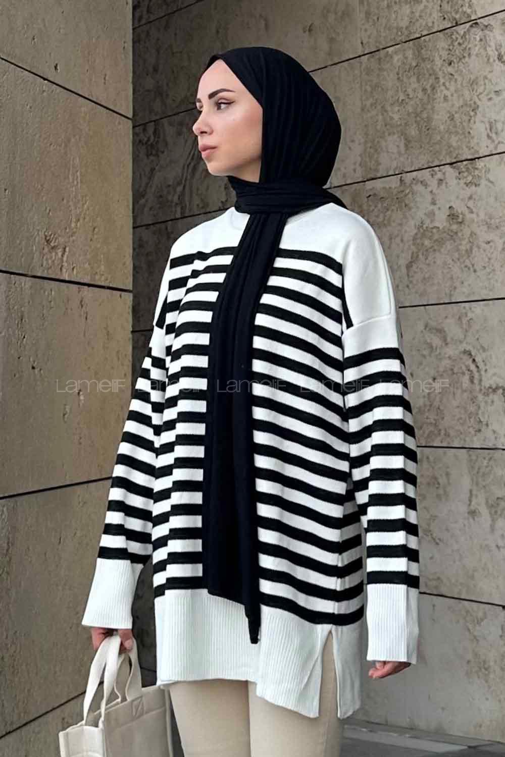 White Medium Crew Neck Long Arm Jumper