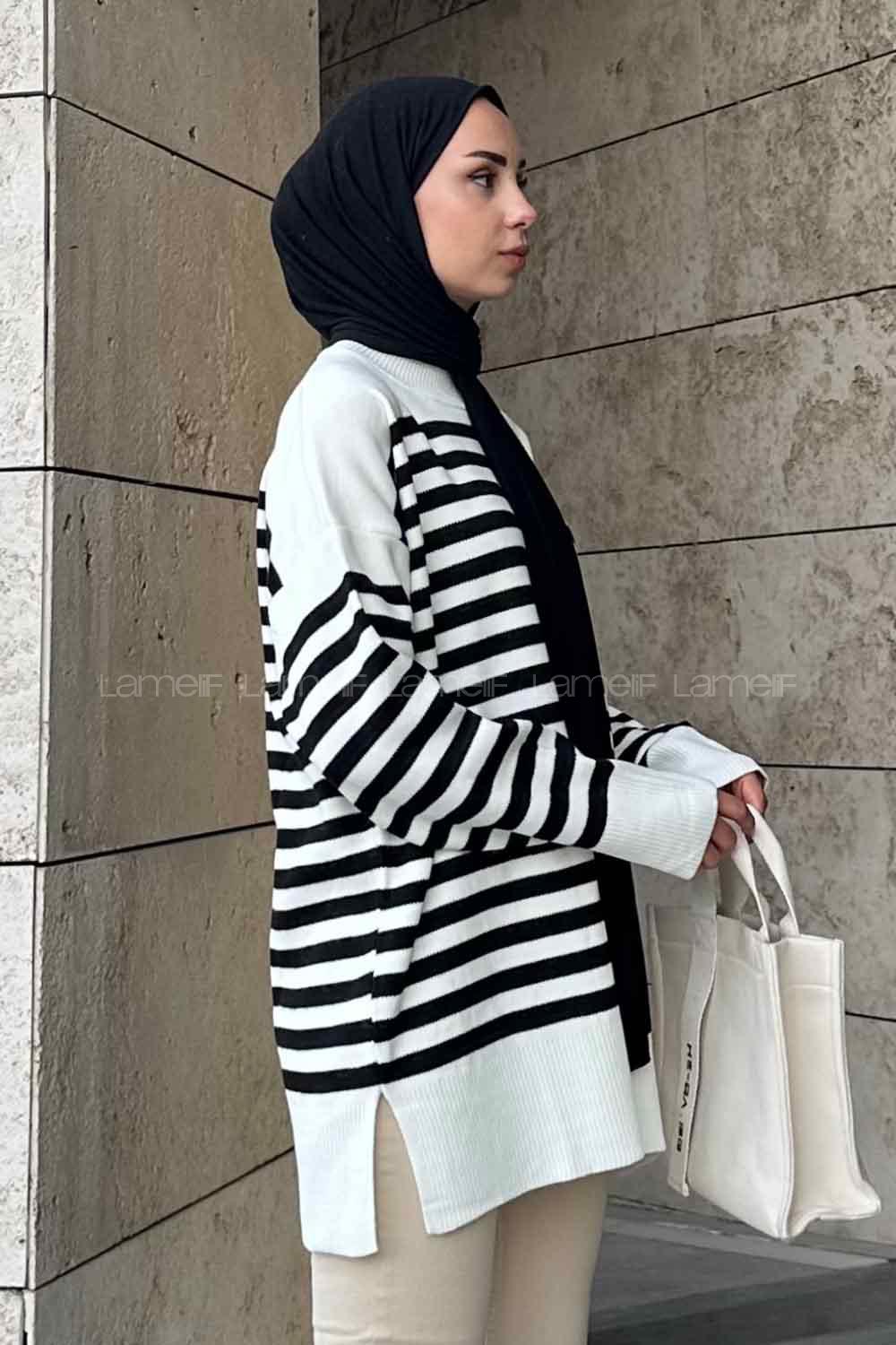 White Medium Crew Neck Long Arm Jumper