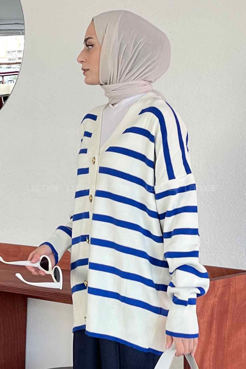 Saxe V Neck Long Arm Knitwear Cardigan