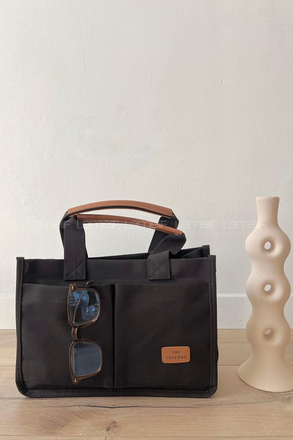 Black With Suspenders Skin Hand Bag Bag