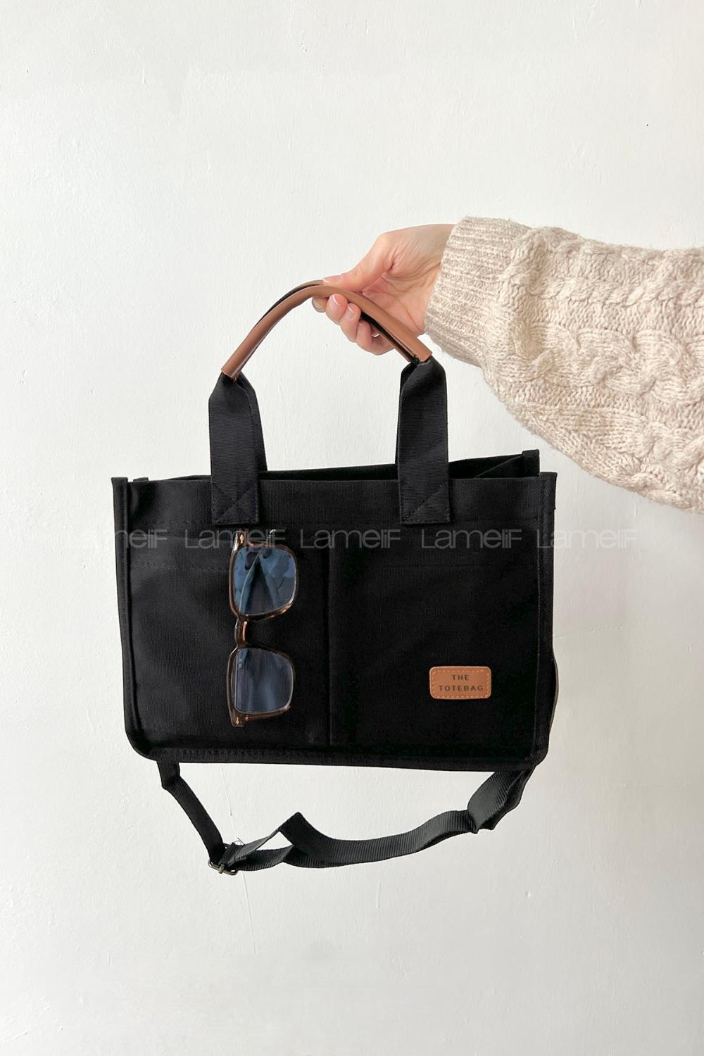 Black With Suspenders Skin Hand Bag Bag