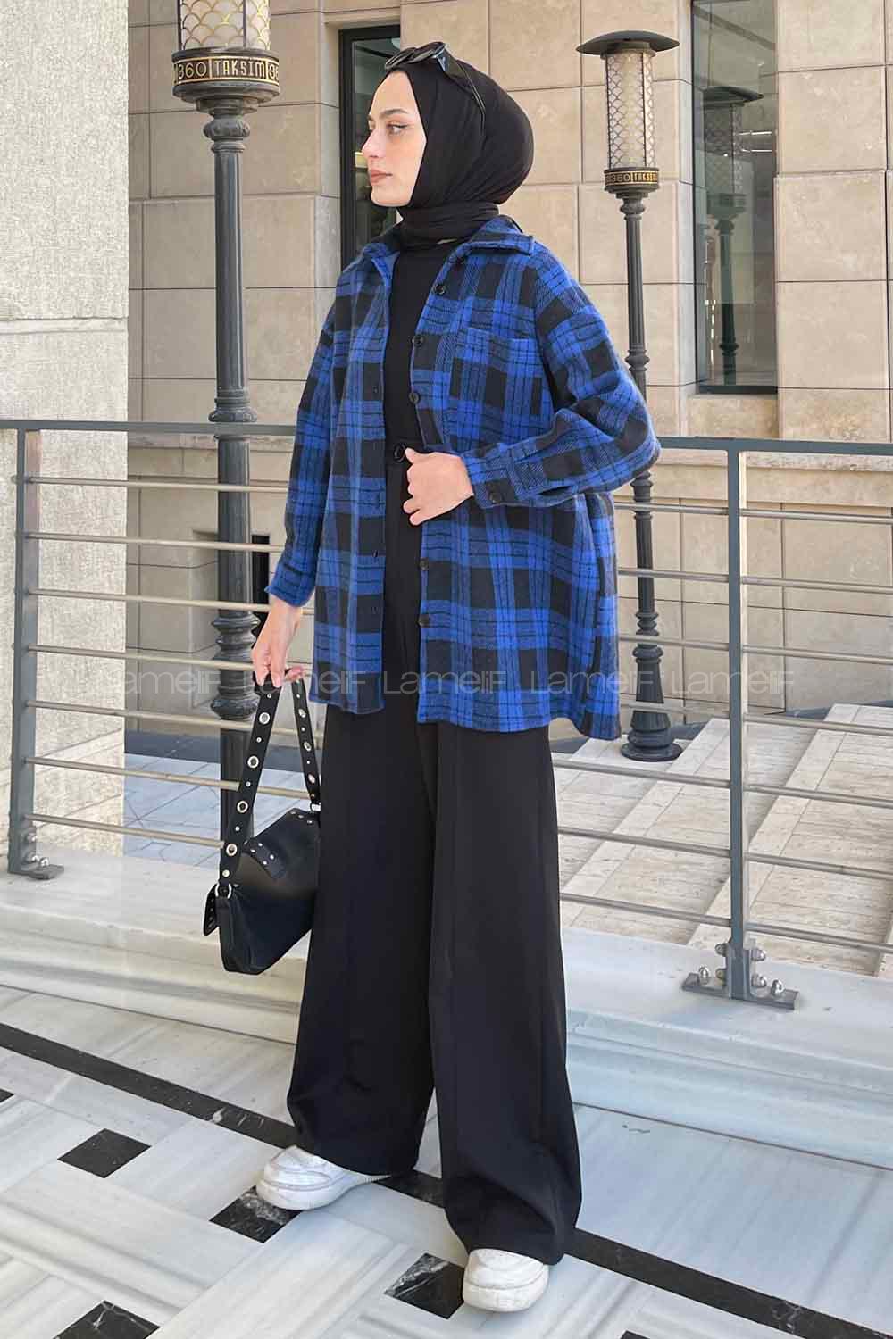 Saxe Shirt Collar Long Arm Cotton Fabric Printed Shirt