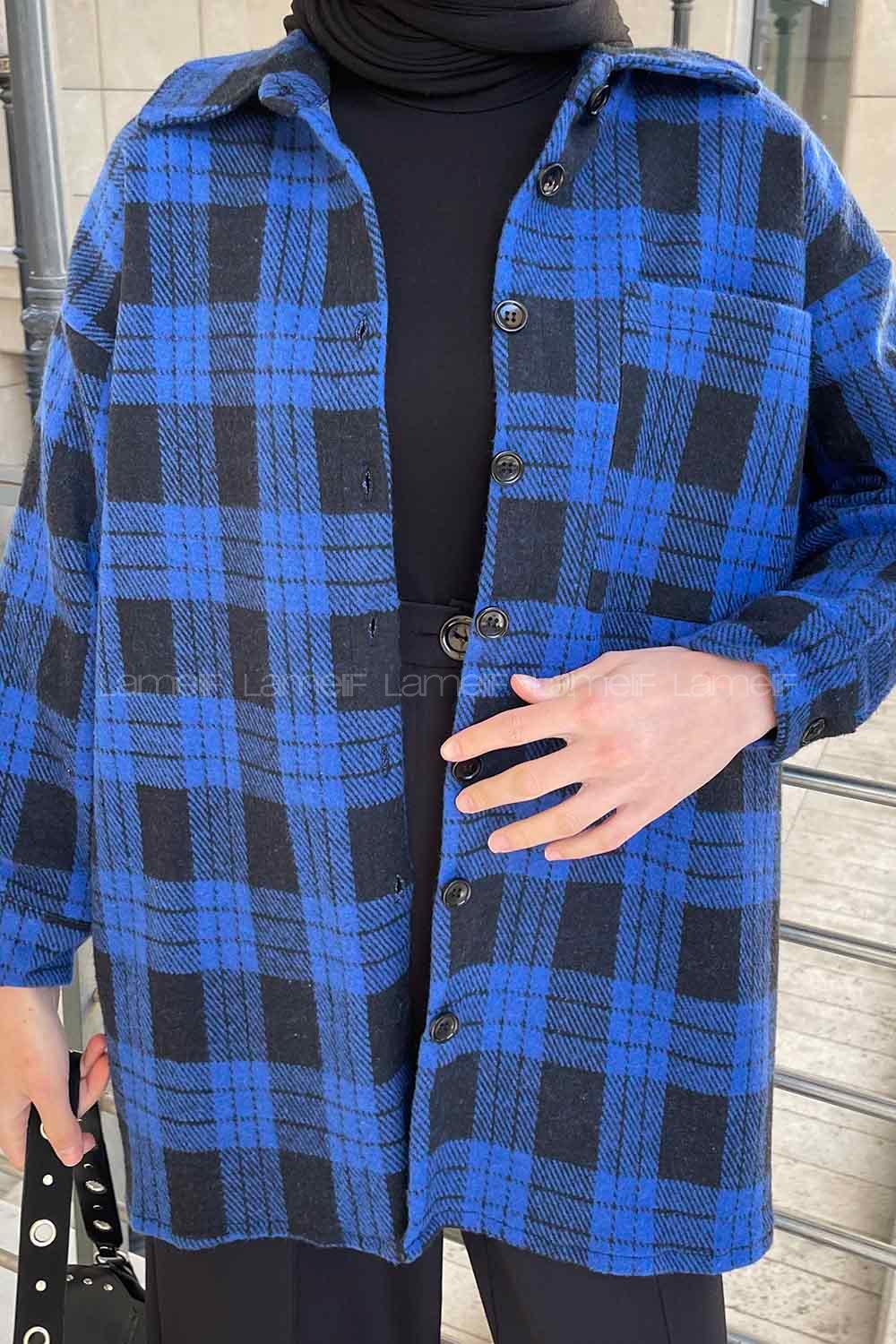 Saxe Shirt Collar Long Arm Cotton Fabric Printed Shirt