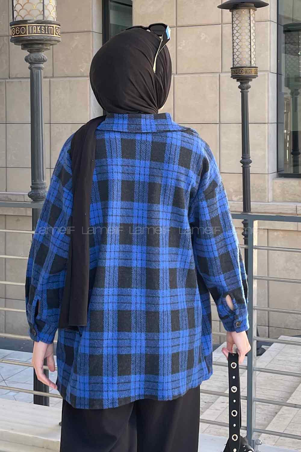 Saxe Shirt Collar Long Arm Cotton Fabric Printed Shirt