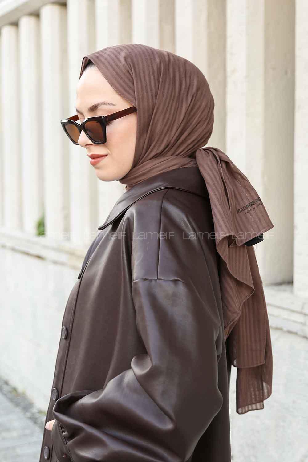 Lamelif Cotton Line Şal Kakao