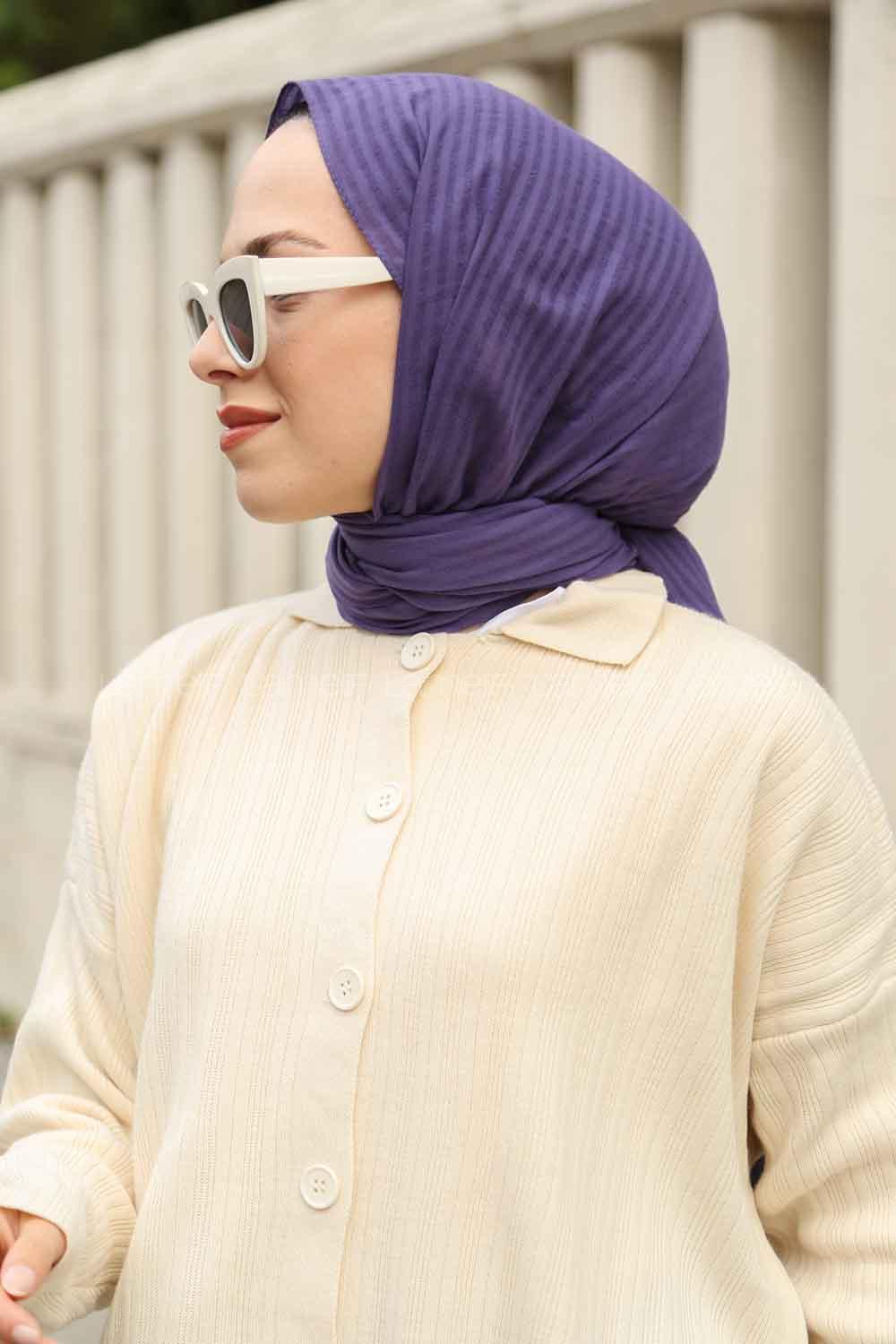 Lamelif Cotton Line Şal Lavanta