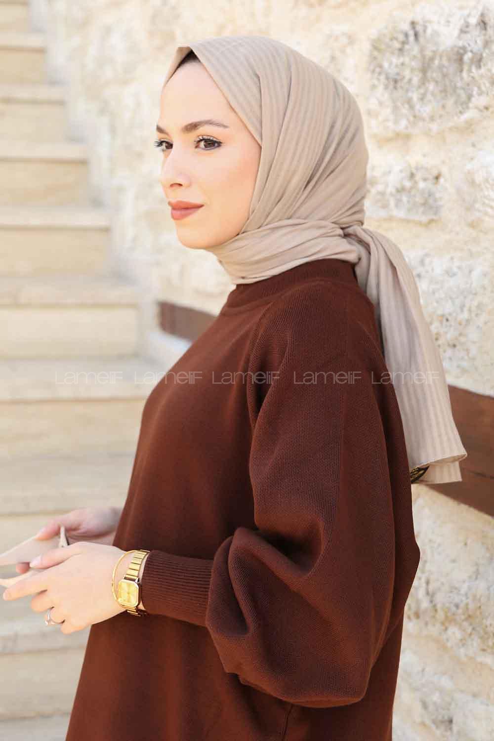 Lamelif Cotton Line Şal Taş