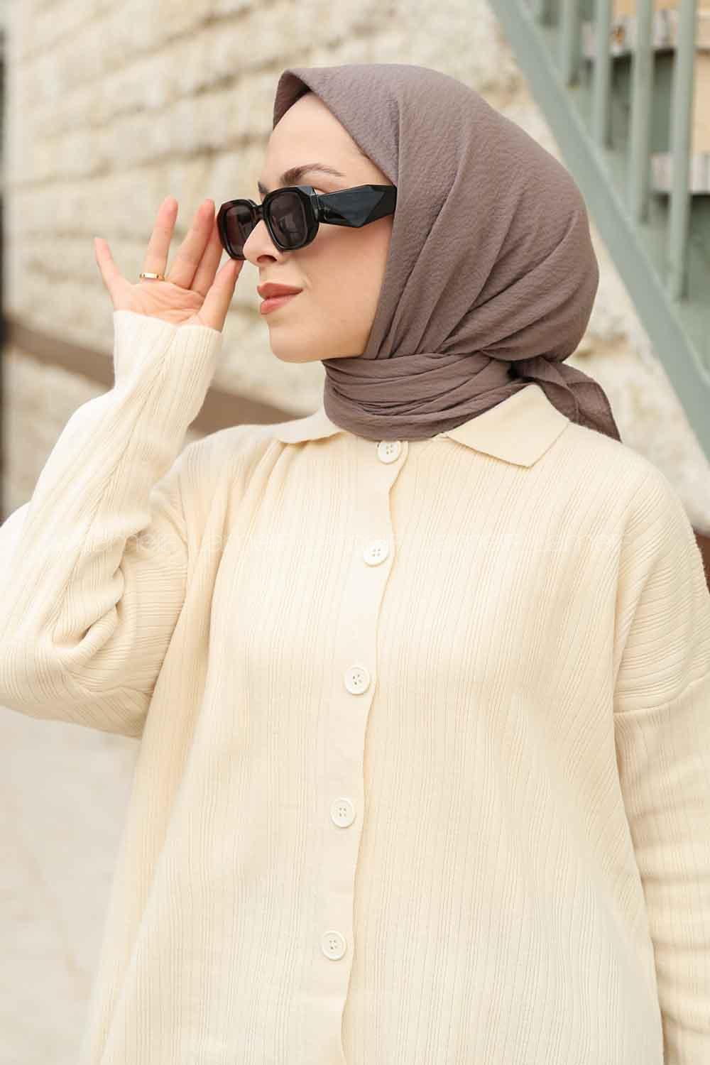 Lamelif Mio Caz Eşarp Toprak