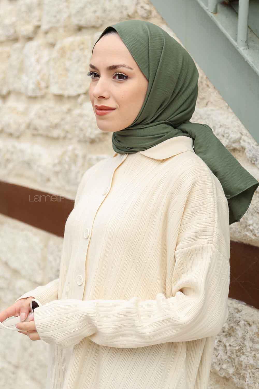 Lamelif Pamuk Caz Şal Haki