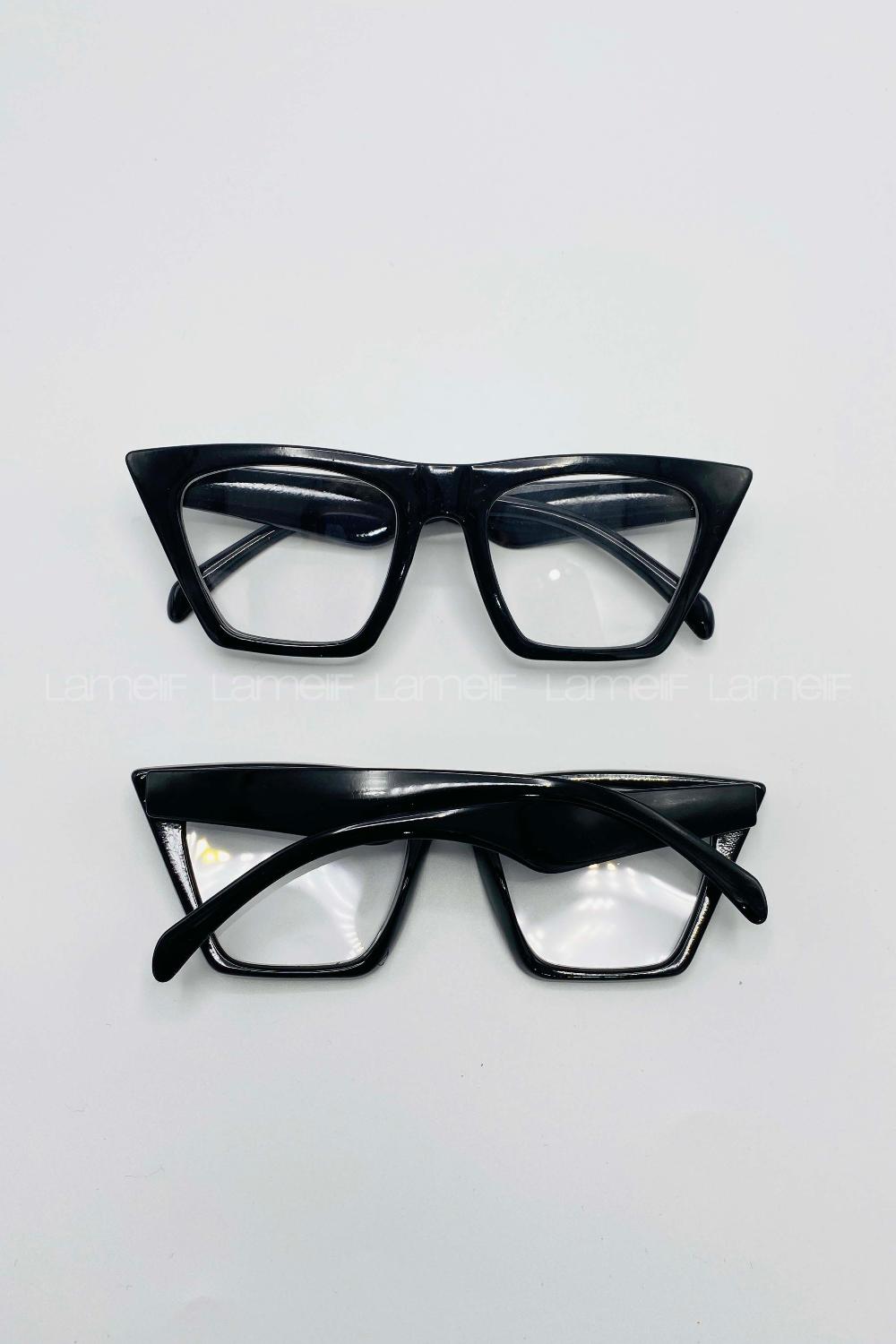 Lamelif Siyah-Şeffaf Cat Eye Güneş Gözlüğü