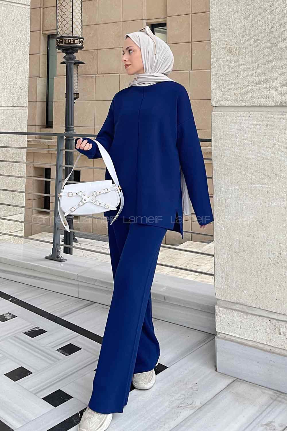 Lamelif Düz İkili Takım Saks