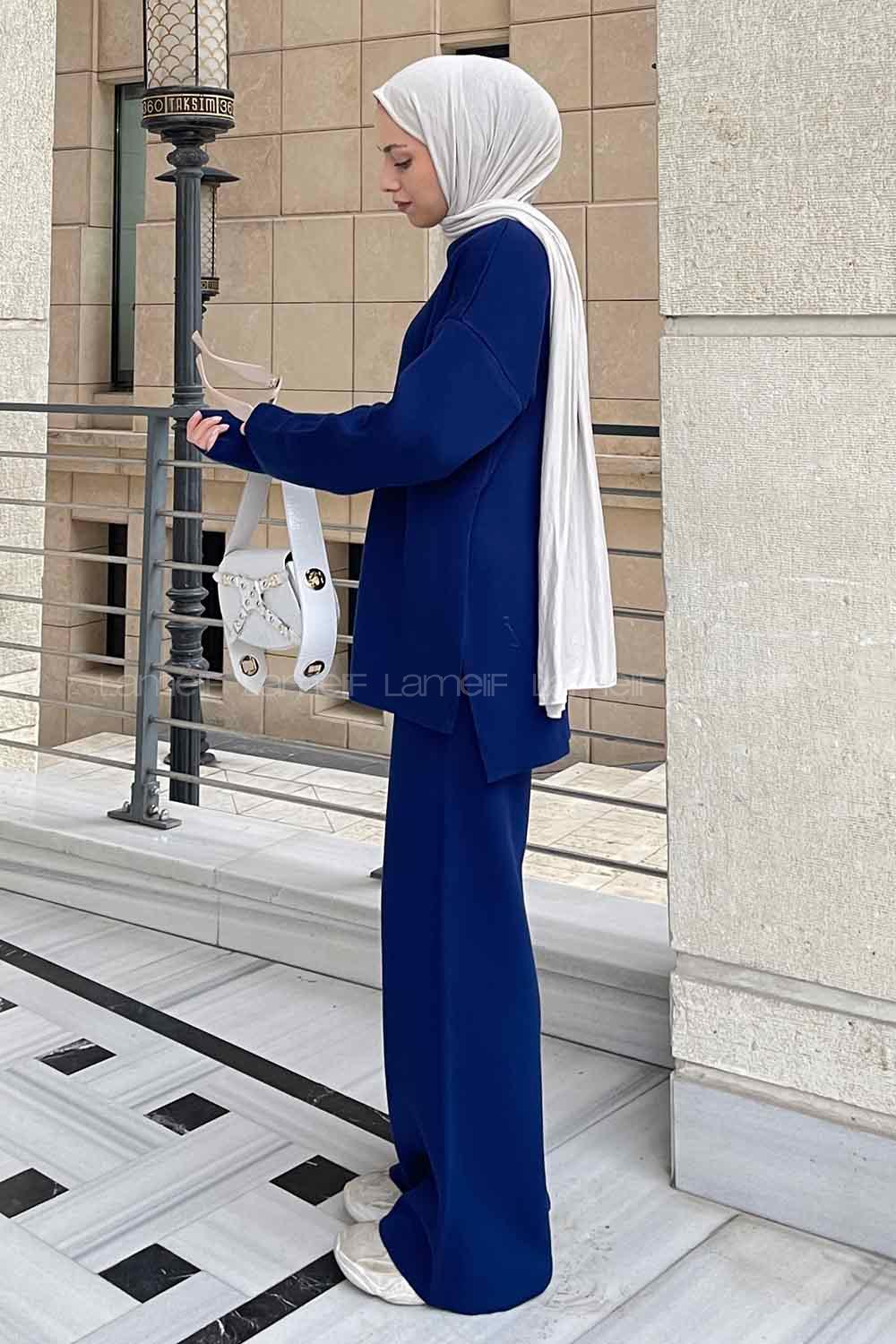 Lamelif Düz İkili Takım Saks